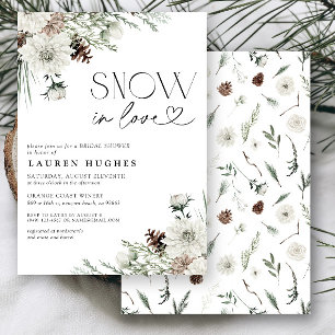 Convites Chá de panela Evergreen da Neve no Amor