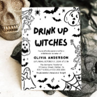 Chá de panela Fantasma de Halloween Desenhado à Mã