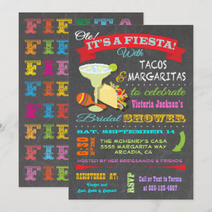 Convites Chá de panela Fiesta Mexicano