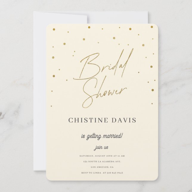 Convites Chá de panela Flakes & Forever (Frente)