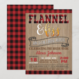 Convites Chá de panela Flannel e Fizz