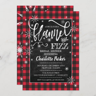 Convites Chá de panela Flannel & Fizz