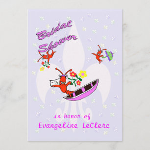 Convites Chá de panela Fleur de Lys