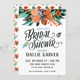 Convites Chá de panela Floral