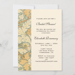 Convites Chá de panela Floral Antiquado das Flores Vitorian