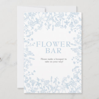 Convites Chá de panela Floral Blue Chinoiserie,