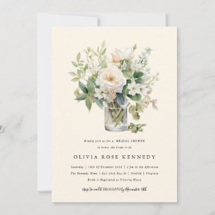 Convites Chá de panela Floral Bohemian Aquarela Encantada