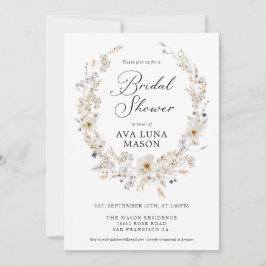 Convites Chá de panela Floral Bohemian Fall