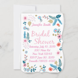 Convites Chá de panela Floral Bonito