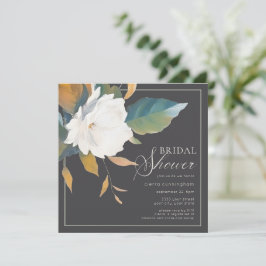 Convites Chá de panela Floral Branco Moderno