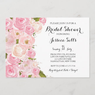 Convites Chá de panela floral brilhante