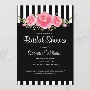 Convites chá de panela Floral Clássico