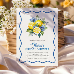 Convites Chá de panela floral da Dolce Vita Lemon