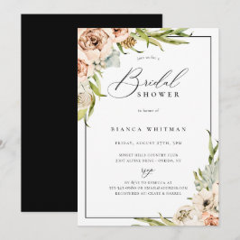 Convites Chá de panela Floral da Floresta Botânica