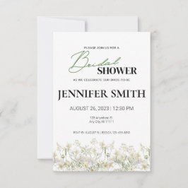 Convites Chá de panela Floral Dacil - Baixo Trim