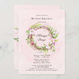 Convites Chá de panela Floral de Blossomas de Árvore Apple