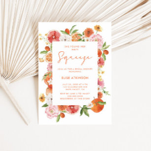 Convites Chá de panela Floral de Compressão Principal