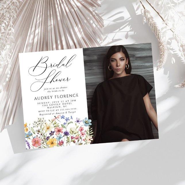 Convites Chá de panela Floral de Flor Moderno (Criador carregado)