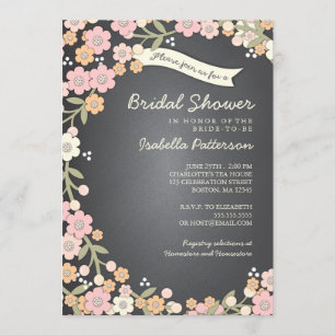 Convites Chá de panela Floral de Fora do Jardim