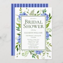 Chá de panela Floral de Hidrangeas Azul