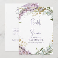 Chá de panela Floral de Lavanda de Aquarela Elegan