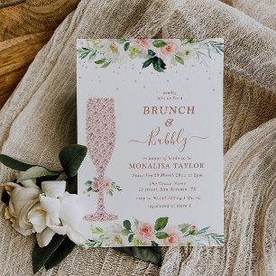 Convites chá de panela floral de mancha e borbulha