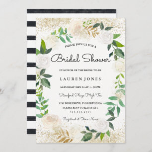 Convites Chá de panela Floral de Verruga