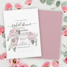 Chá de panela Floral de Vestido de Casamento Desen