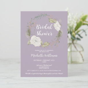 Convites Chá de panela Floral de Wreath Elegante