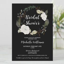 Convites Chá de panela Floral de Wreath Elegante