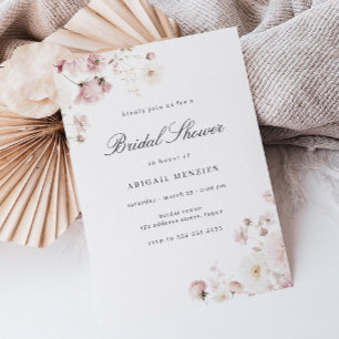Convites Chá de panela Floral Divine Elegance Blush