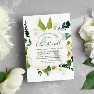 Convites Chá de panela floral do alabastro