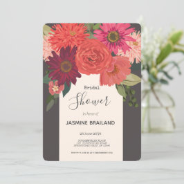 Convites Chá de panela Floral do outono Moderno