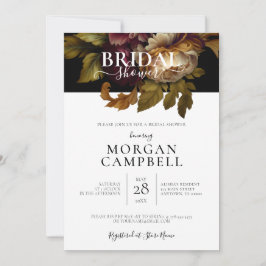 Convites Chá de panela Floral do Velho Mundo