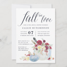 Convites Chá de panela Floral e Autumn Pumpkin