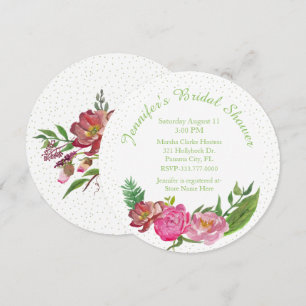 Convites Chá de panela Floral Elegante