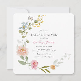 Convites Chá de panela Floral Elegante