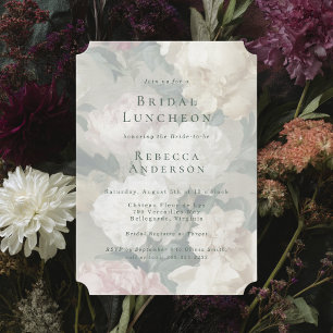 Convites Chá de panela Floral Elegante Barroco