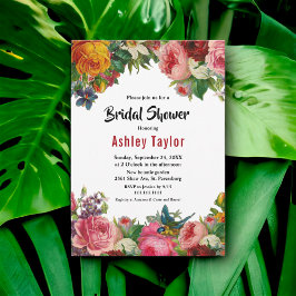 Convites Chá de panela Floral Elegante Boho Botânico