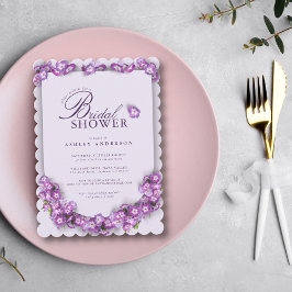 Convites Chá de panela Floral Elegante Lilac I Arch