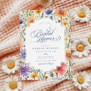Convites Chá de panela Floral Elegante Wildflower