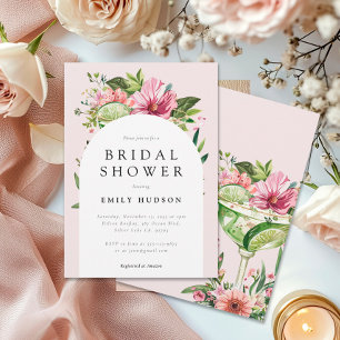 Convites Chá de panela Floral Margarita Fiesta