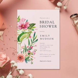 Convites Chá de panela Floral Margarita Fiesta