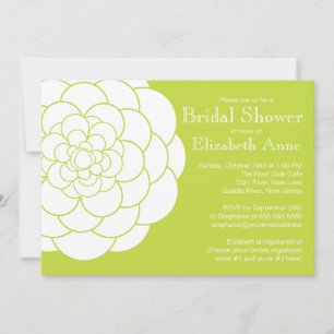 Convites Chá de panela Floral Moderno Dahlia Bloom