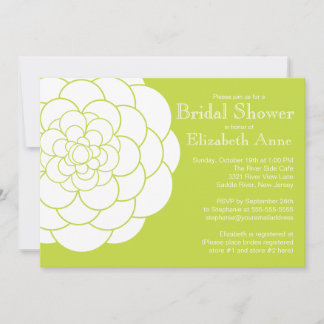 Convites Chá de panela Floral Moderno Dahlia Bloom