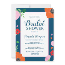 Chá de panela Floral Moderno Editável