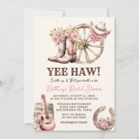 Chá de panela Floral Ocidental Russo Cowgirl Boot