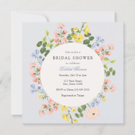 Convites Chá de panela Floral Pastel Elegante