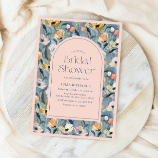 Convites Chá de panela Floral Pastel Vintage