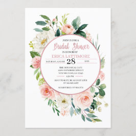 Convites Chá de panela Floral Peach